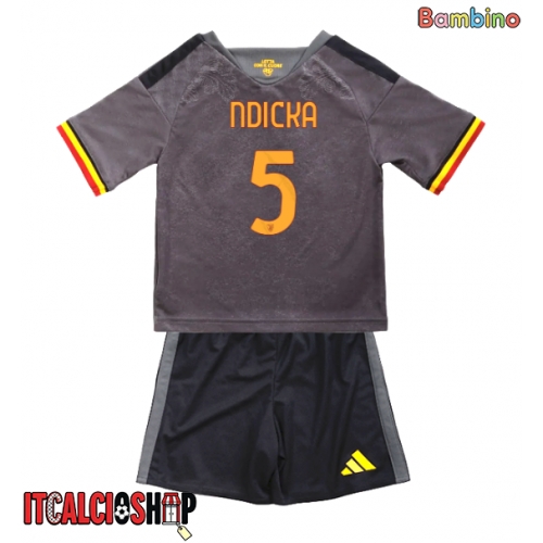 AS Roma Evan Ndicka #5 Terza Maglia Bambino 2026-27 Manica Corta (+ Pantaloni corti)
